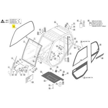 Cabin glass 225231 Cabin glass 225231