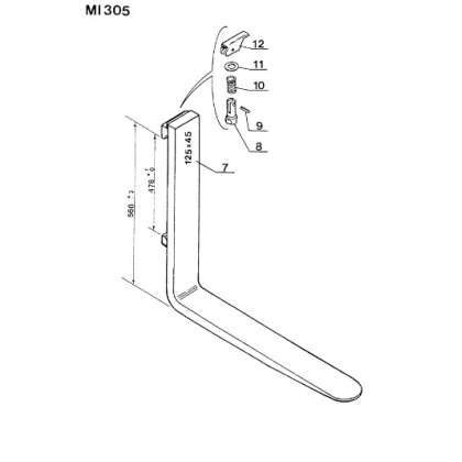 Pallet fork 415618