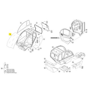 Cabin glass 961160 Cabin glass 961160